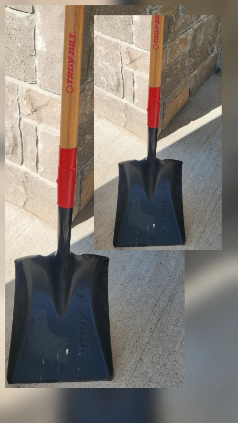 Troy-Bilt Square Point D handle Shovel