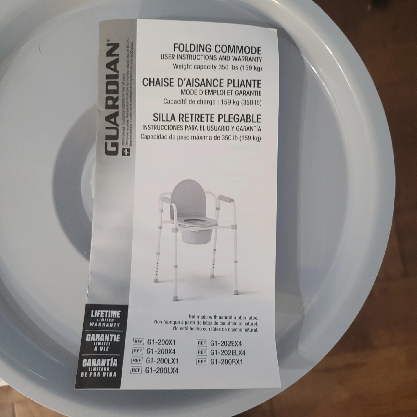 Guardian Folding Commode Chair-NEW - photo 3