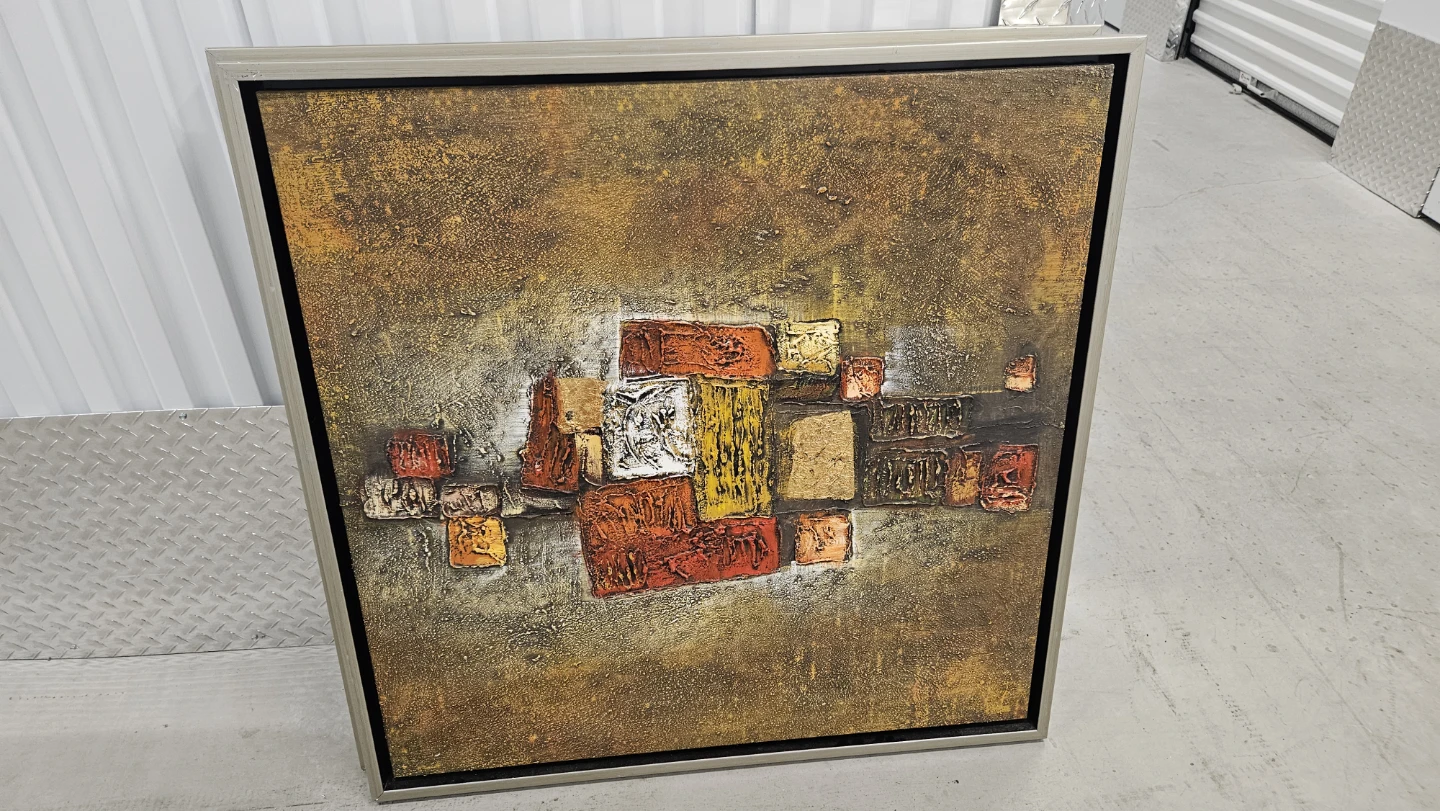 Textured Abstract Wall Art, 33.5 x 33.5 x 47 inches - photo 3