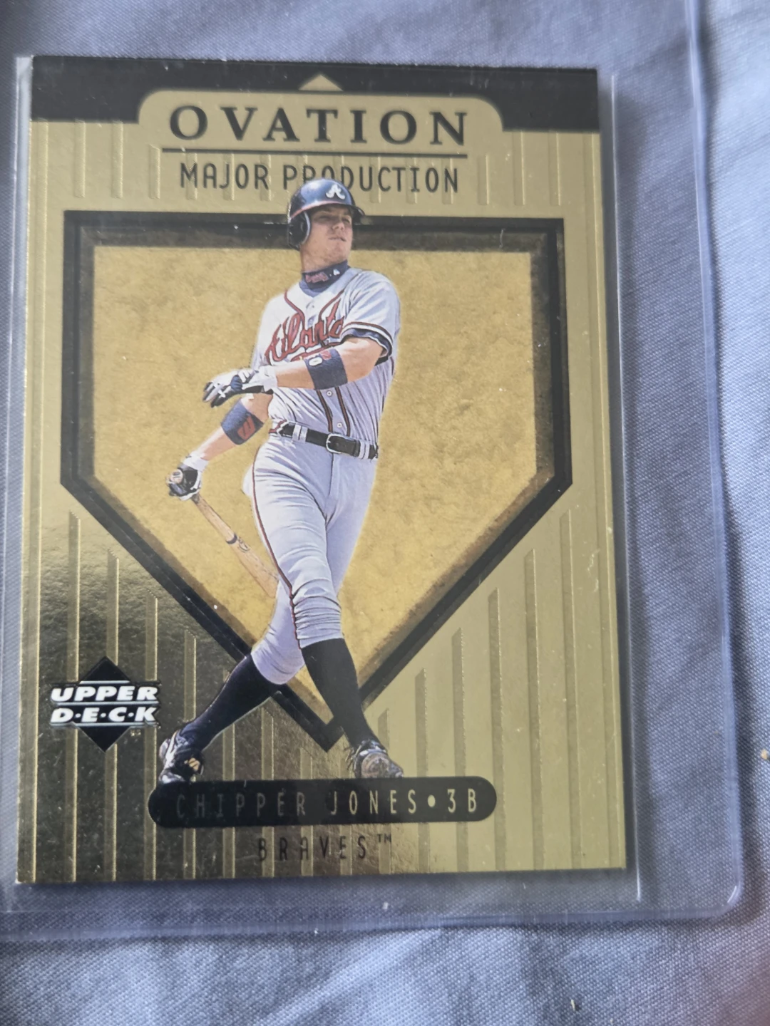 Upper Deck Ovation Major Production Chipper Jones Baseball Card
