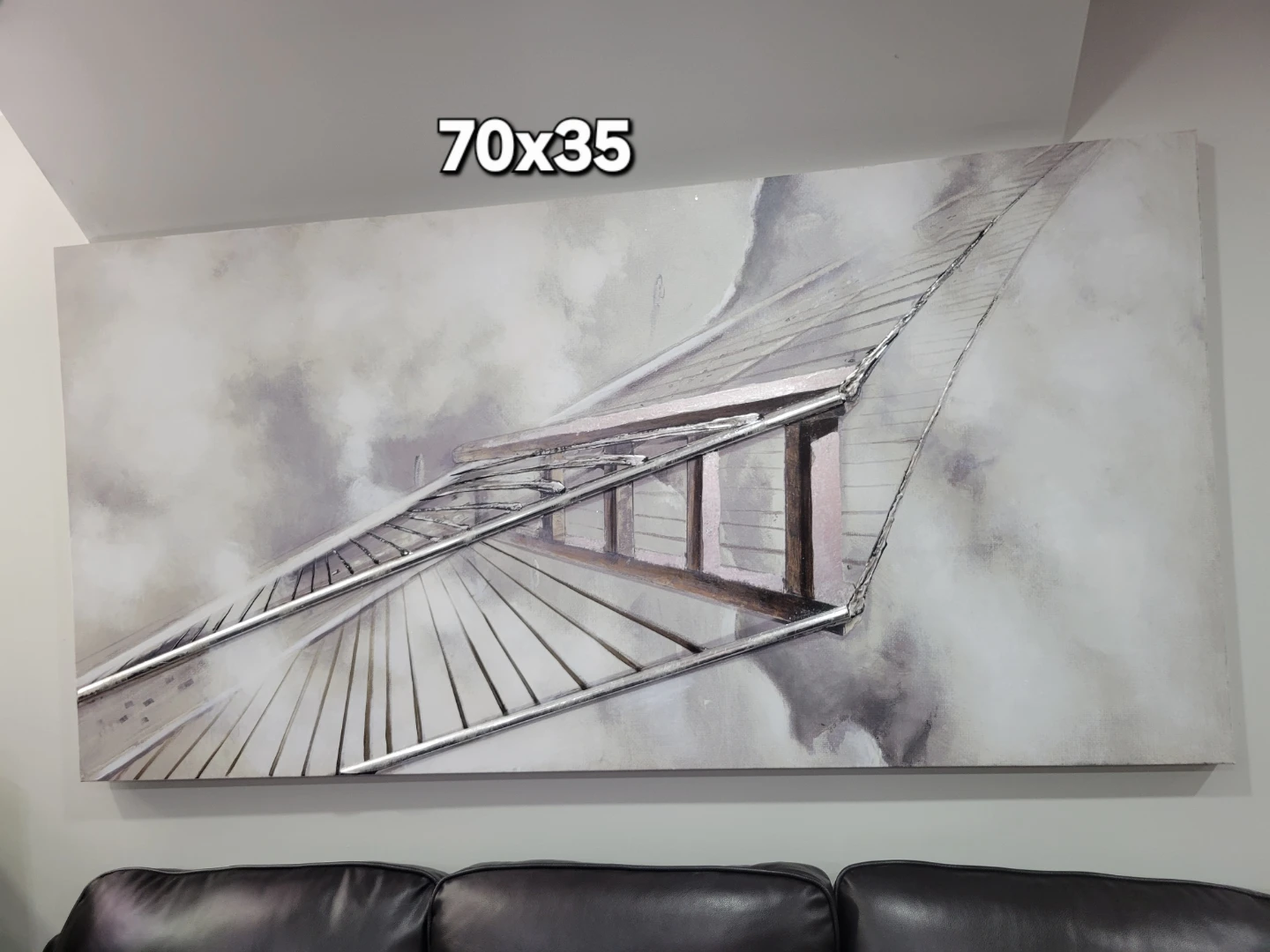 Abstract Artwork Painting 70x35