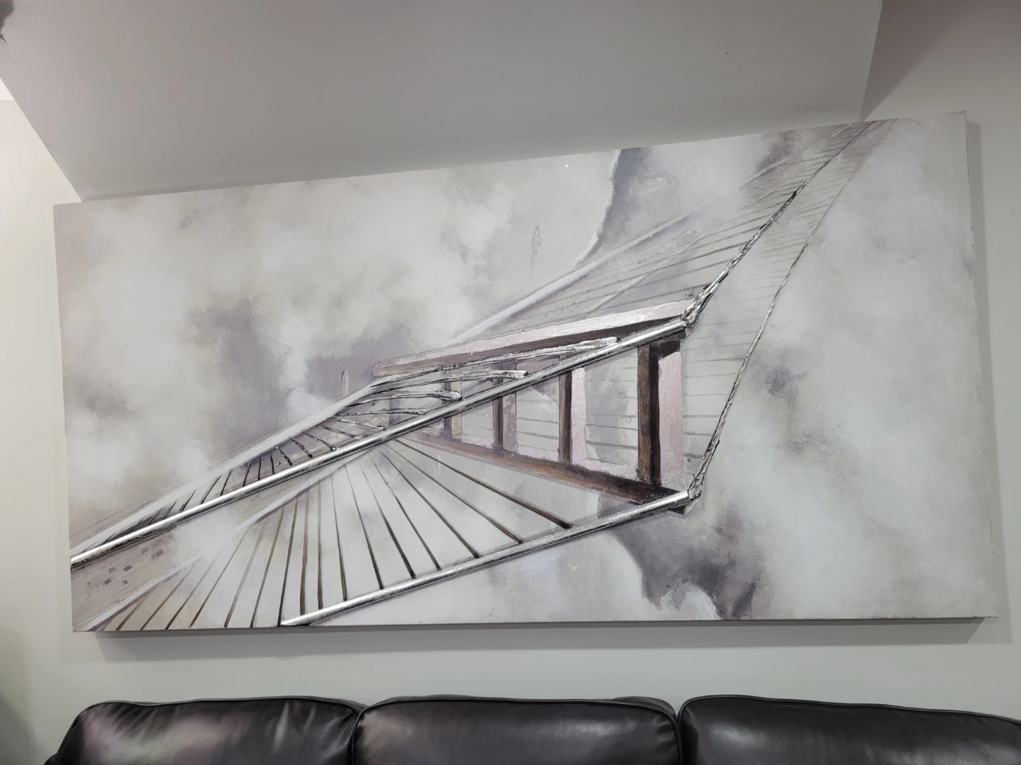 Abstract Artwork Painting 70x35 - photo 2