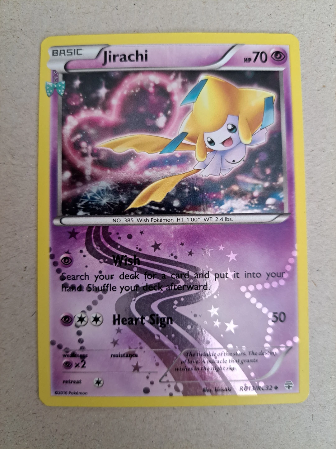 Pokemon XY Generations Radiant Jirachi RC 13