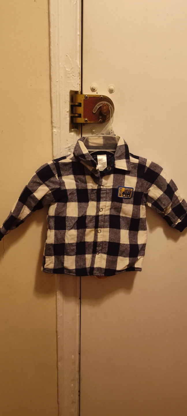 Baby's Plaid Flannel Shirt Size 18months