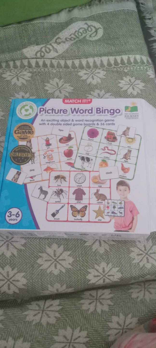 MATCH IT! Picture Word Bingo Game