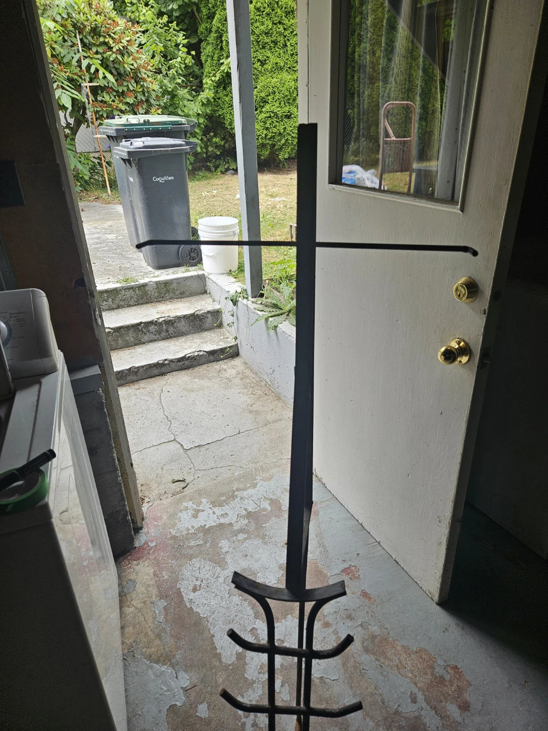 Black Metal Coat Rack - photo 3