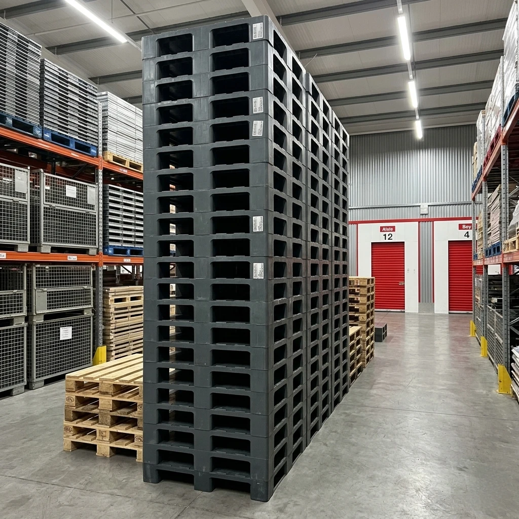 ✴️HeavyDuty Industrial Plastic Pallets for Storage and Transport