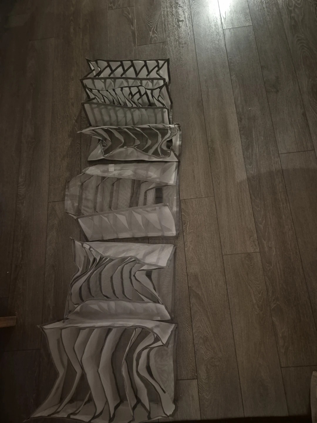 Set of 6 Grey Fabric Drawer Organizers - photo 4