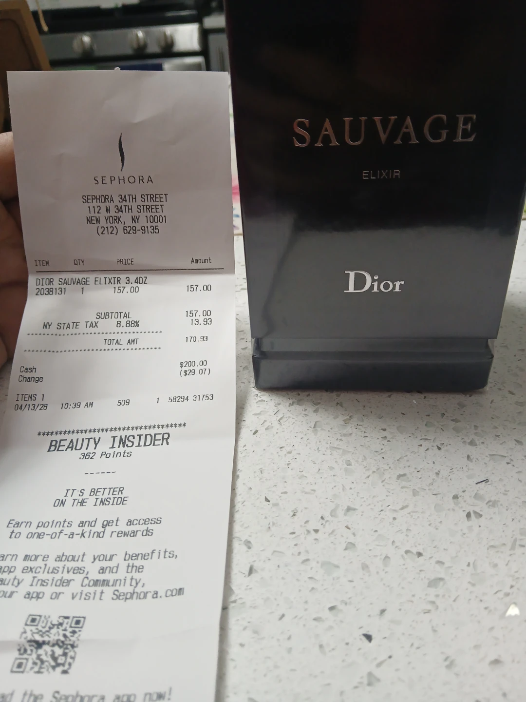 Dior Sauvage Elixir  100ml