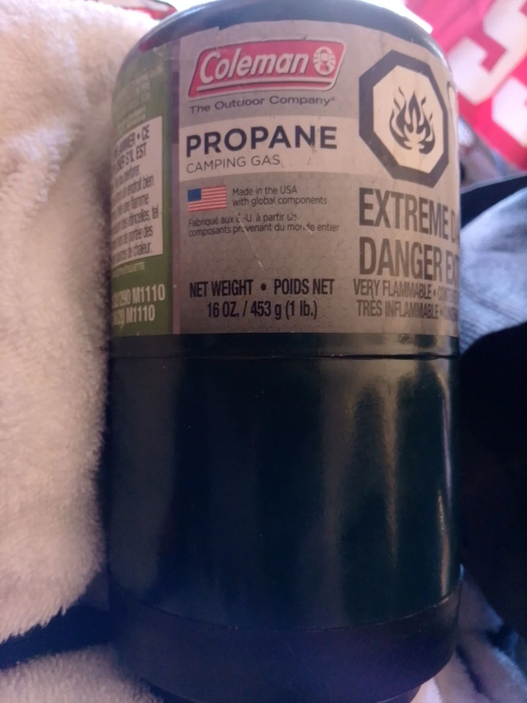 THREE bottles Coleman Propane Camping Gas 16 oz