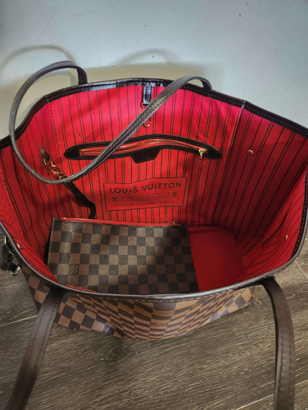 Louis Vuitton Neverfull GM Damier Ebene Tote Bag - photo 2