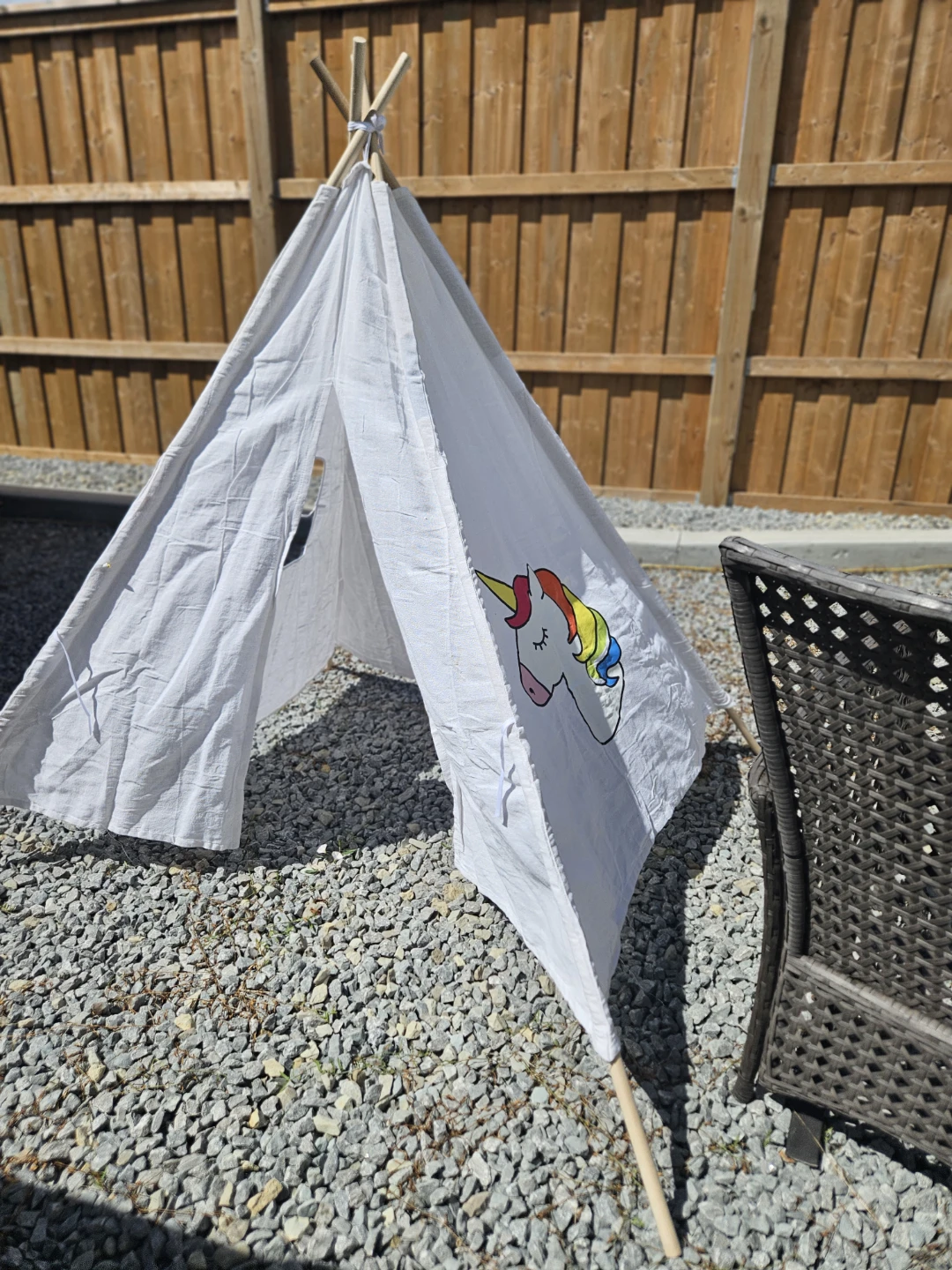 White Unicorn Teepee Play Tent, x2 - photo 2