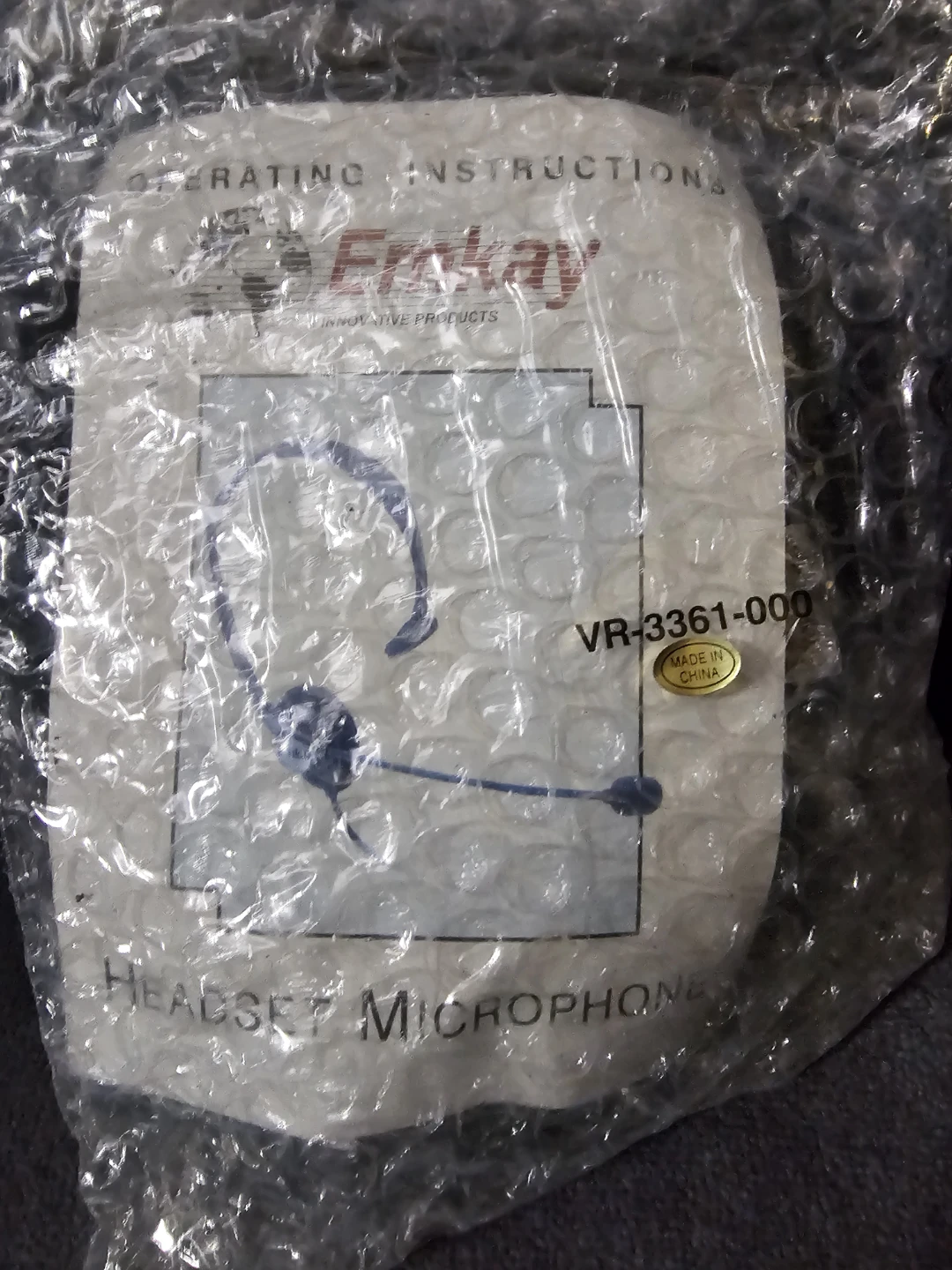 Erikay VR-3361-000 Headset Microphone