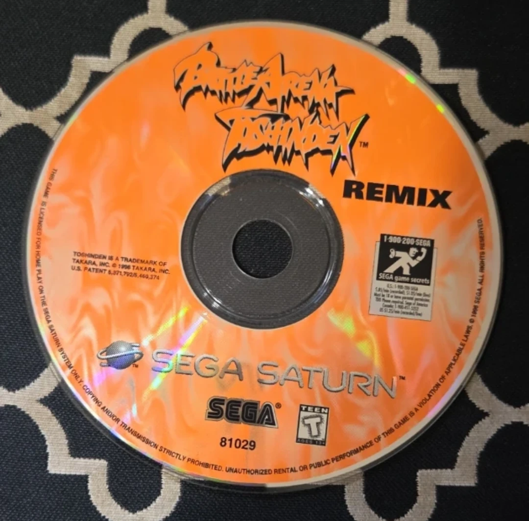 Battle Arena Toshinden Remix Sega Saturn Game Disc - photo 3