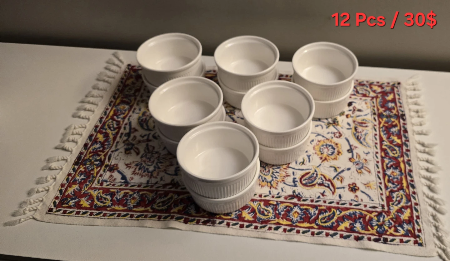 6oz White Porcelain Ramekins