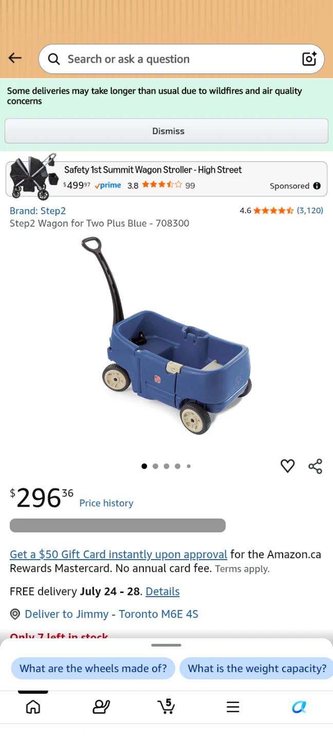 Step2 Wagon for Two Plus Blue Wagon - photo 5