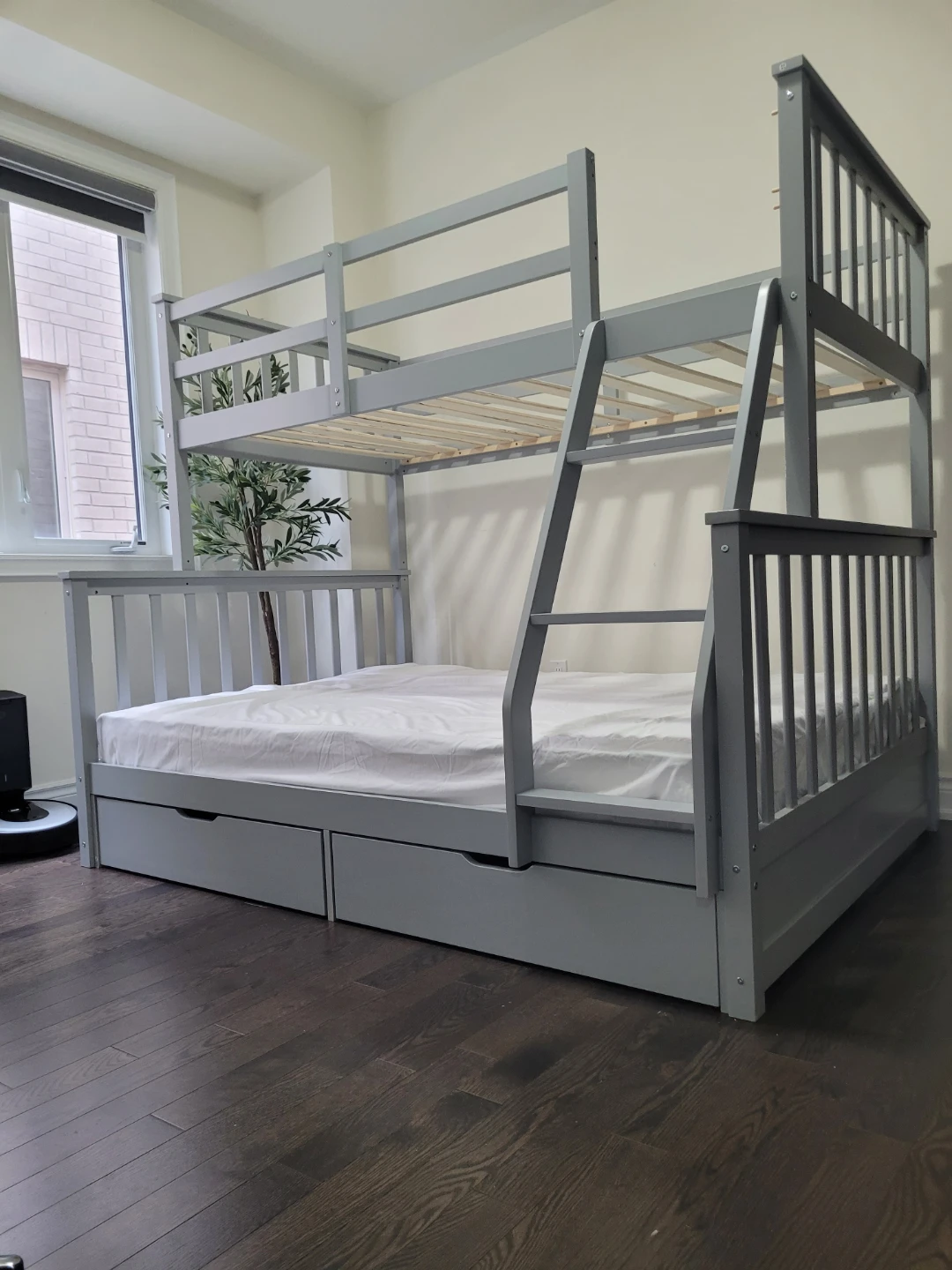 Grey Triple Bunk Bed with Drawers - photo 5