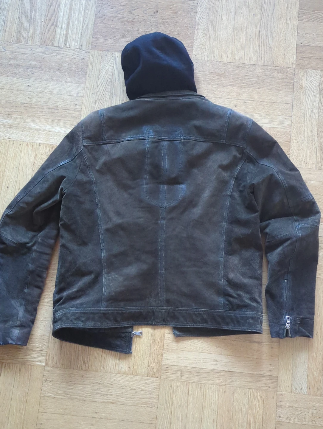 Danier Suede Hooded Jacket Mens M - photo 2