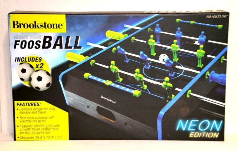 Brookstone Game Time Foosball Neon Edition