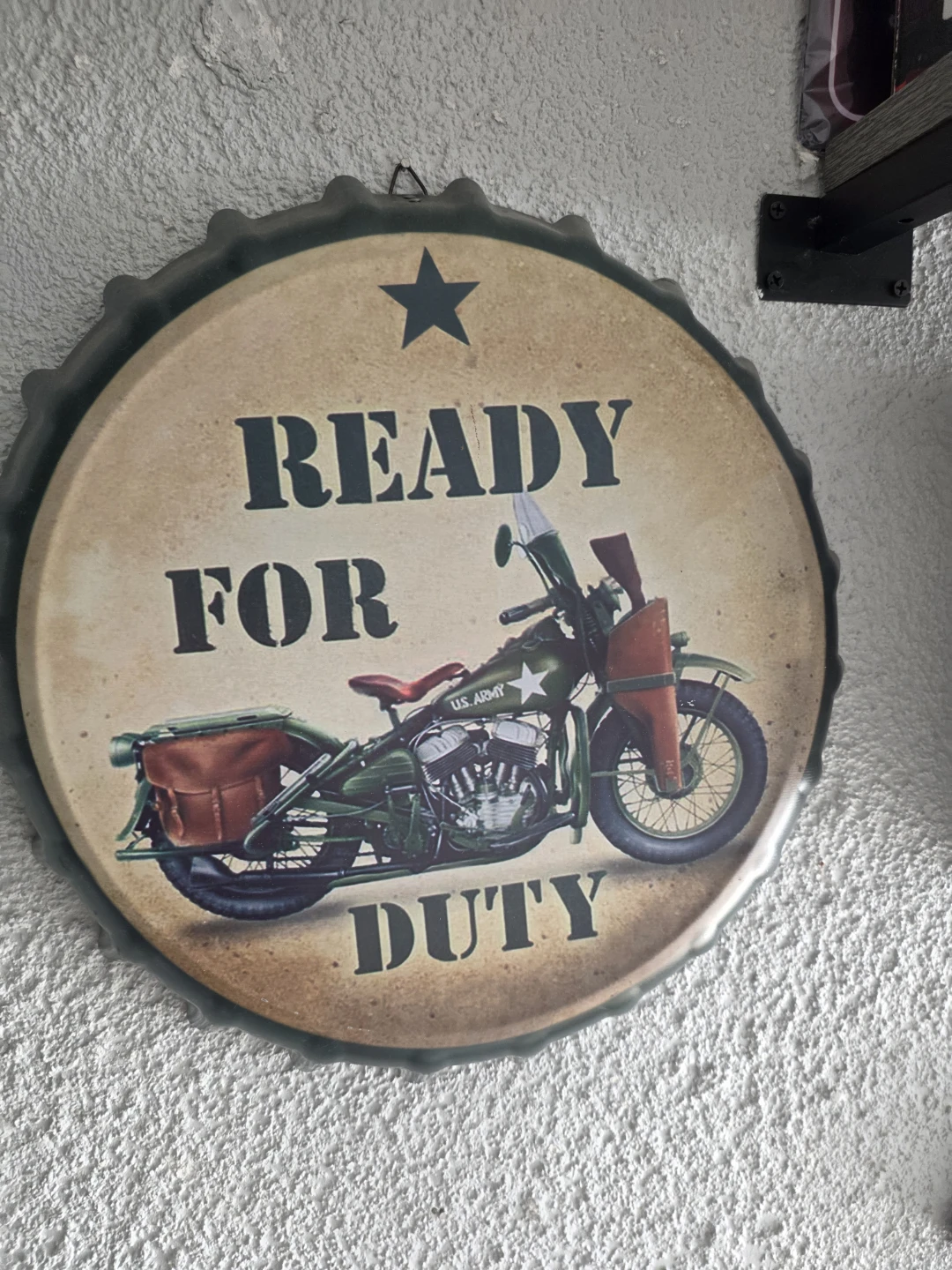 Ready for Duty U.S. Army Motorcycle Tin Sign