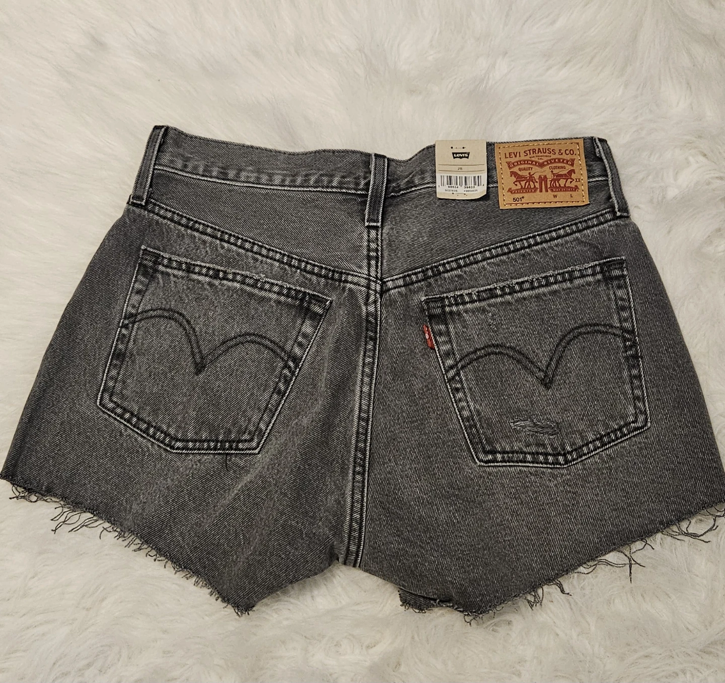 Levi's Women's 501 Grey Denim Short 28 - photo 2