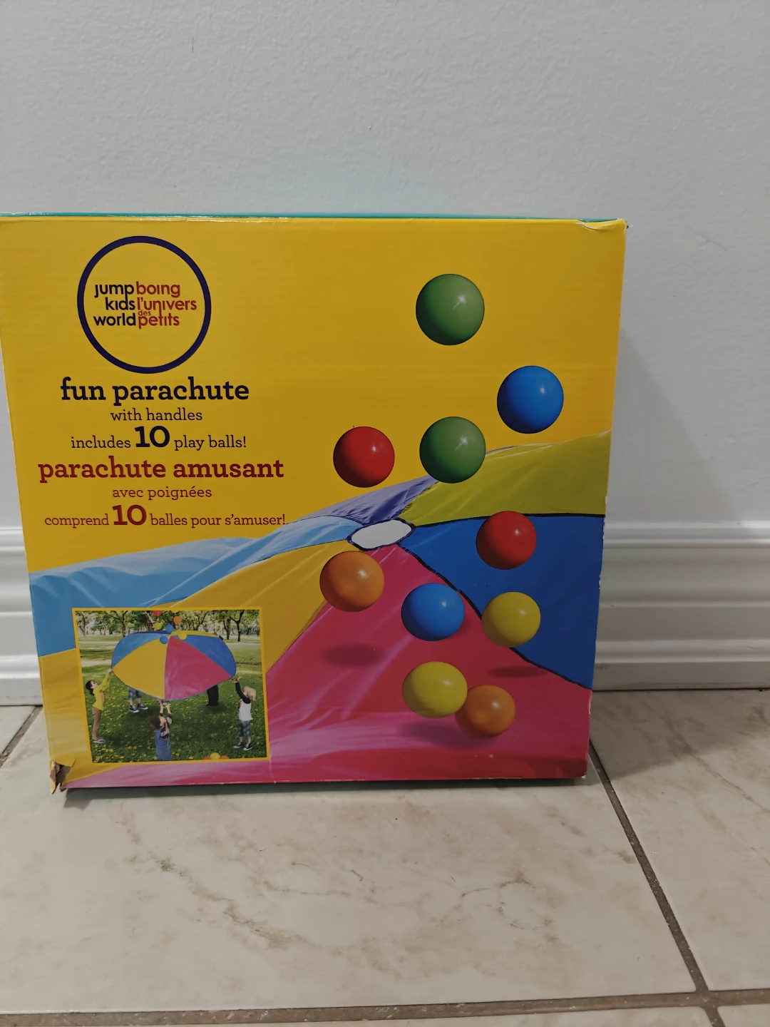 Jump-boing Fun Parachute with 10 Play Balls