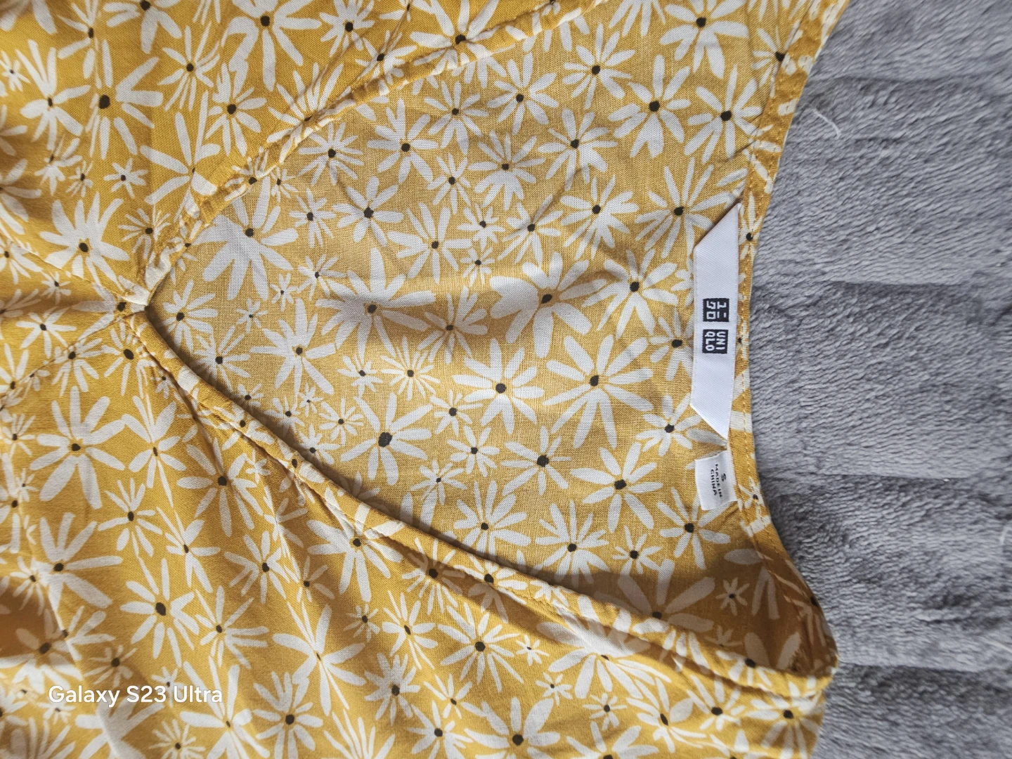 UNIQLO Yellow Floral Print Midi Dress - photo 3