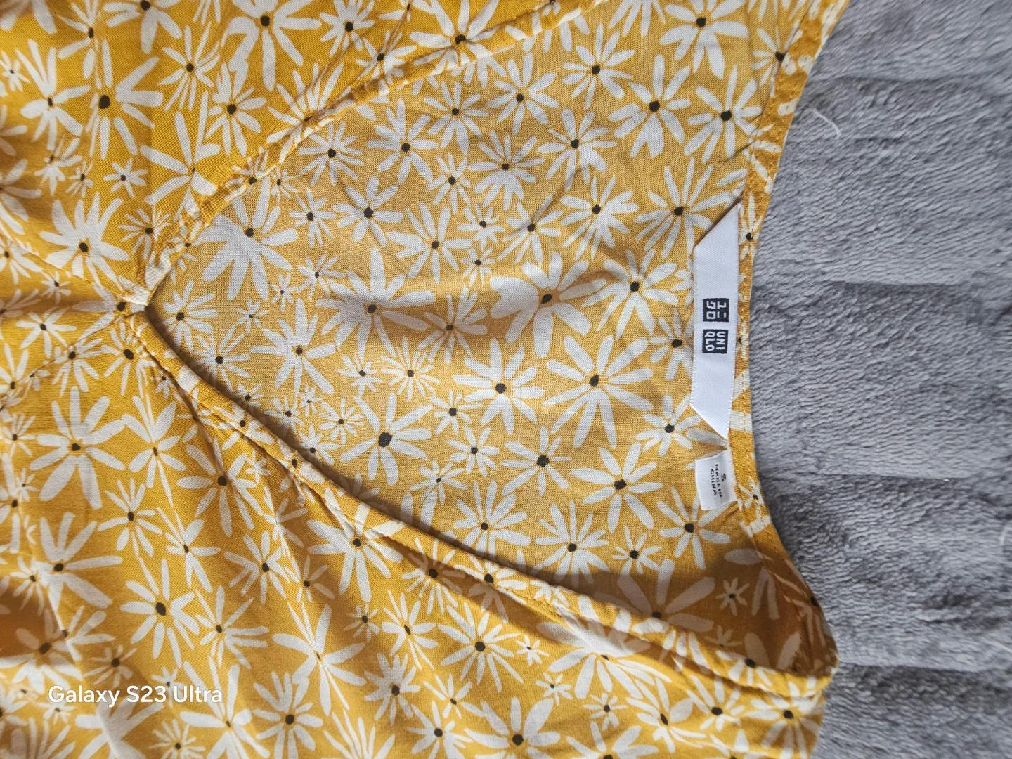 UNIQLO Yellow Floral Print Midi Dress - photo 3