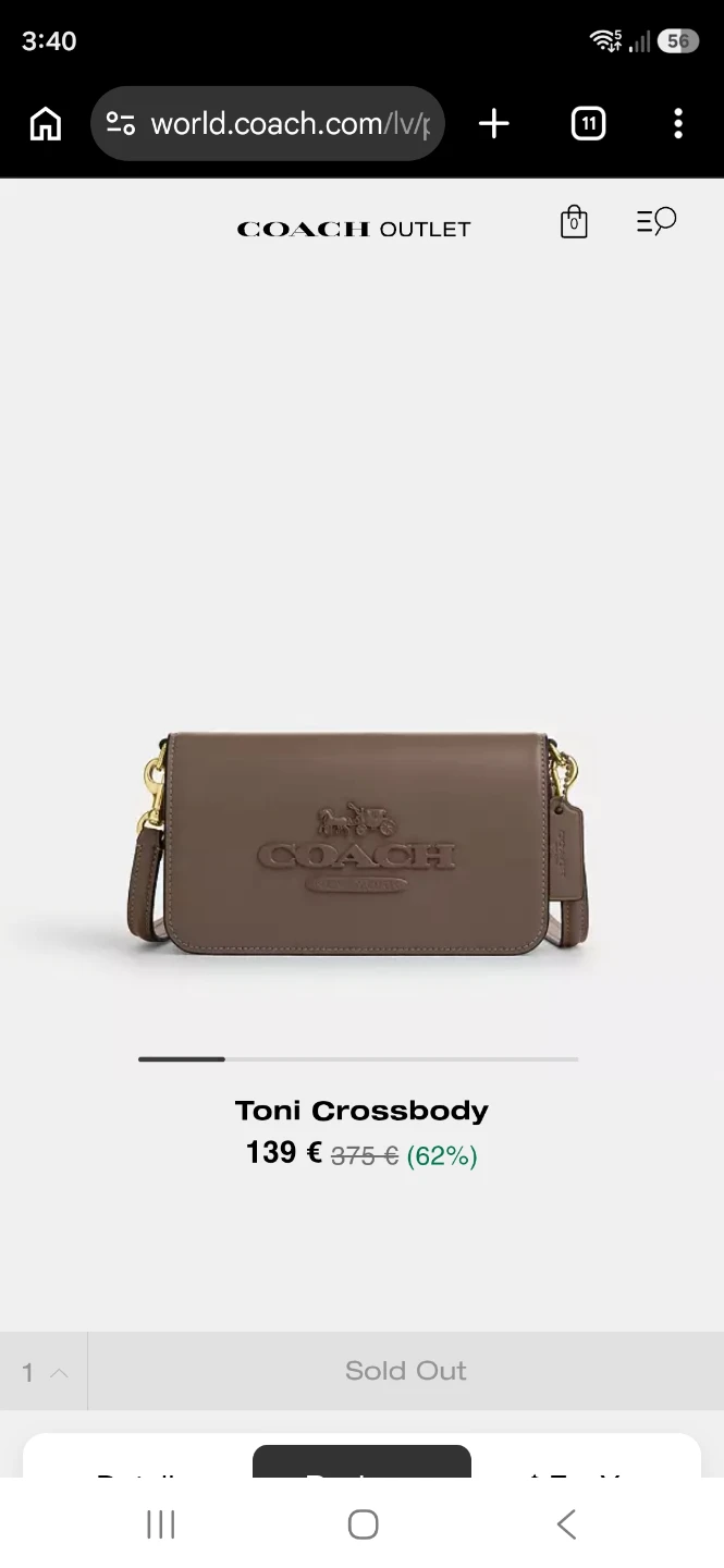 Coach Toni Crossbody Bag - Brown