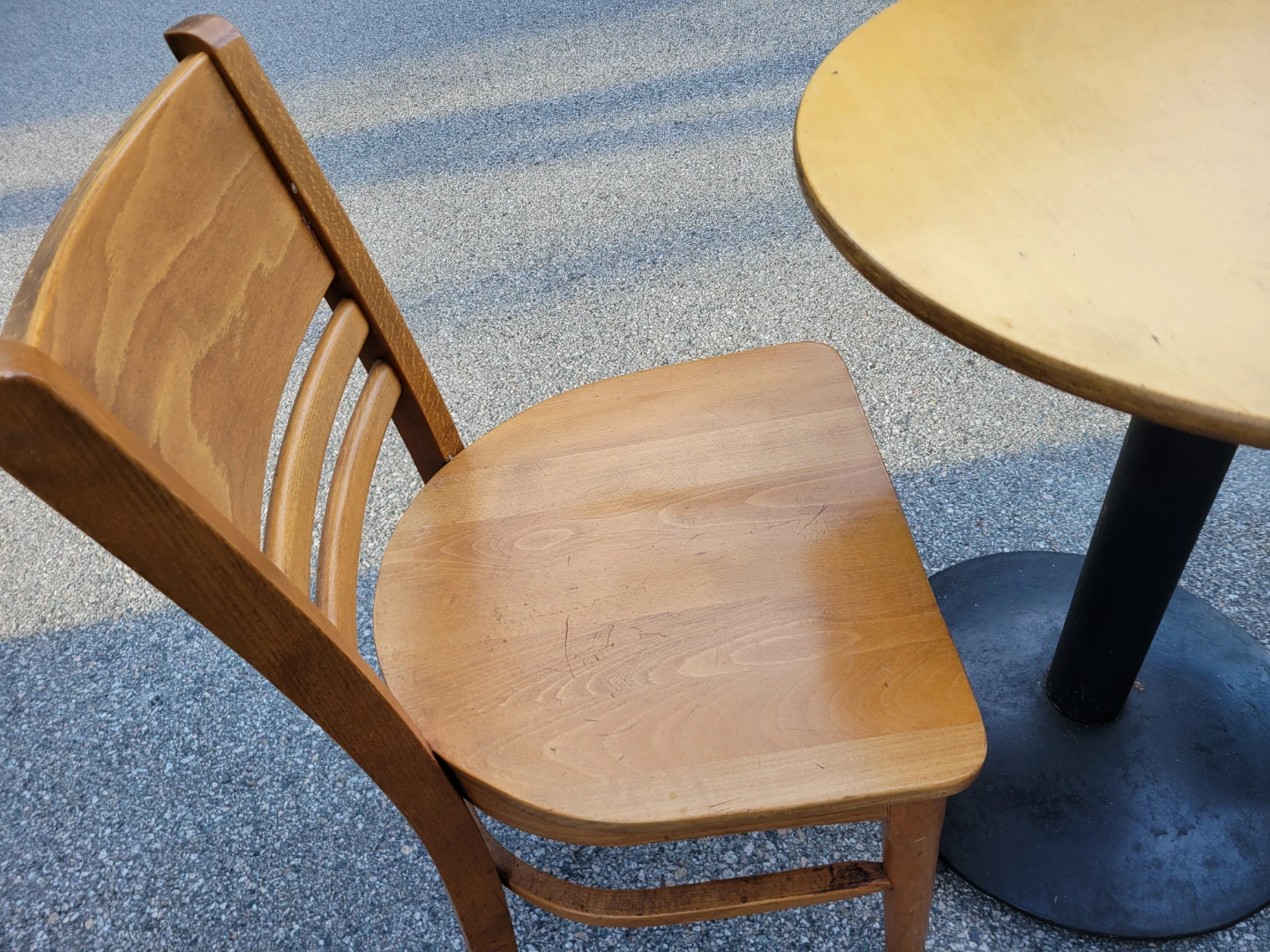3-Piece Vintage Wood Bistro Set (Table + 2 Chairs) - photo 4