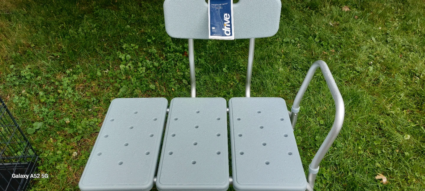 Drive Medical Bath Transfer Bench with Back - photo 2