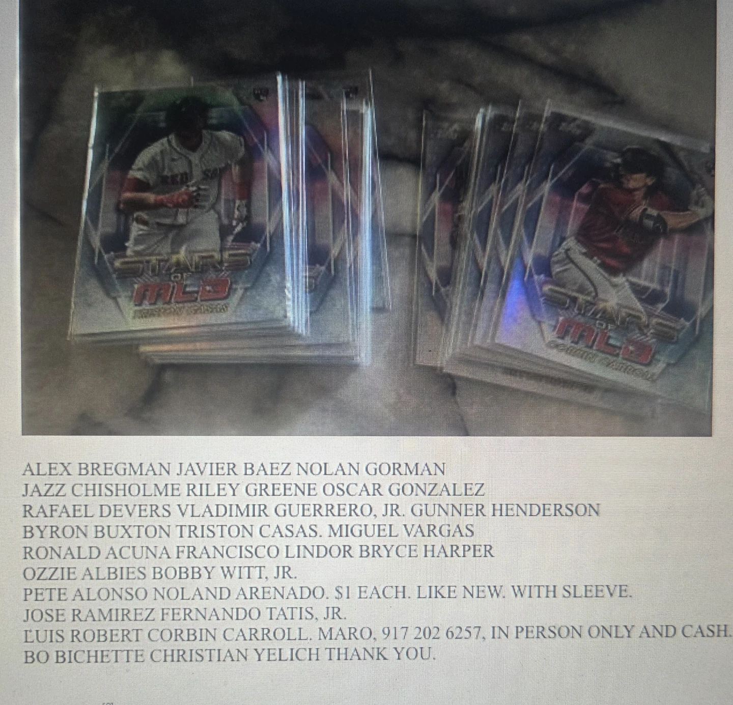 Baseball STARS OF MLB 2023