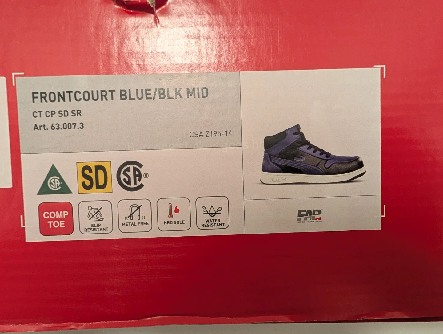 Puma Frontcourt Blue/Blk Mid CT CP SD SR Shoes