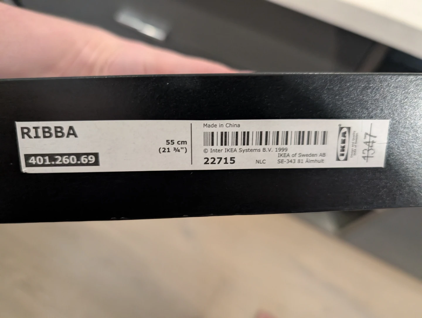 2 Black IKEA Shelves (Ribba) - photo 5