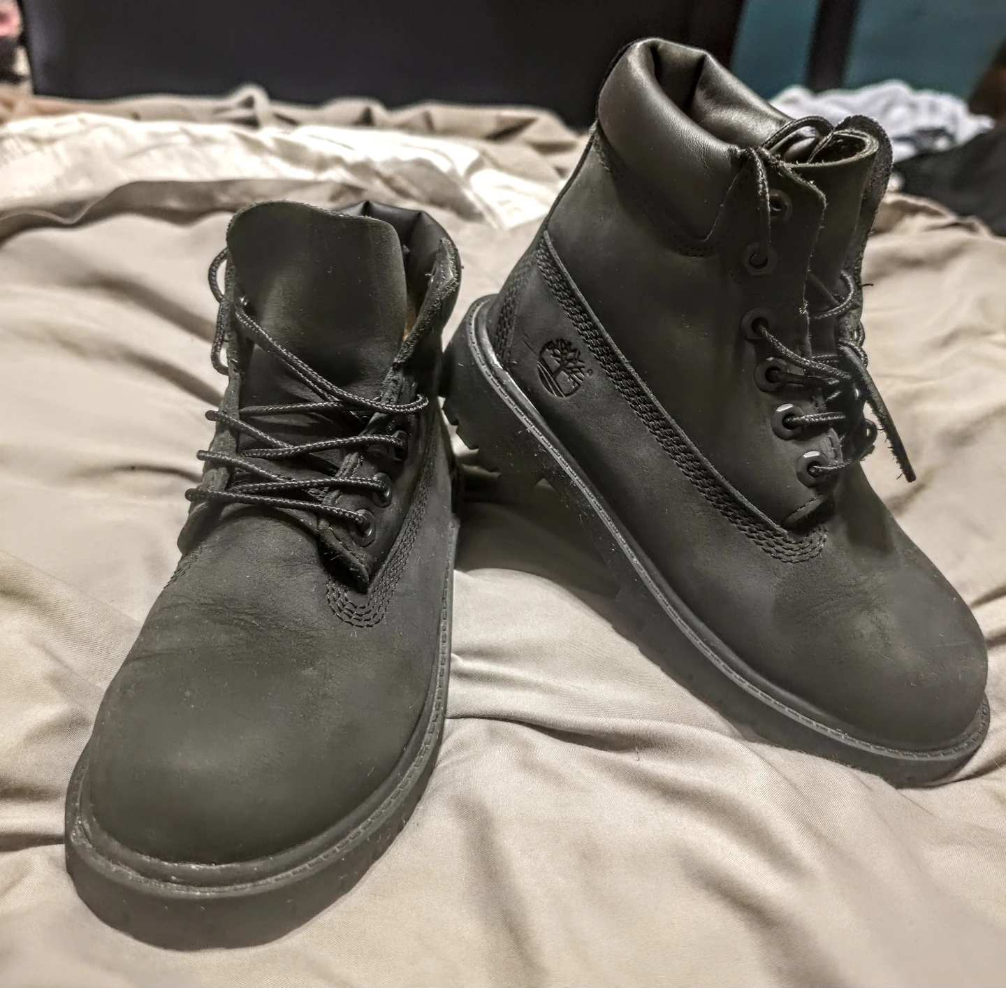 Boys Black Timberland Boots