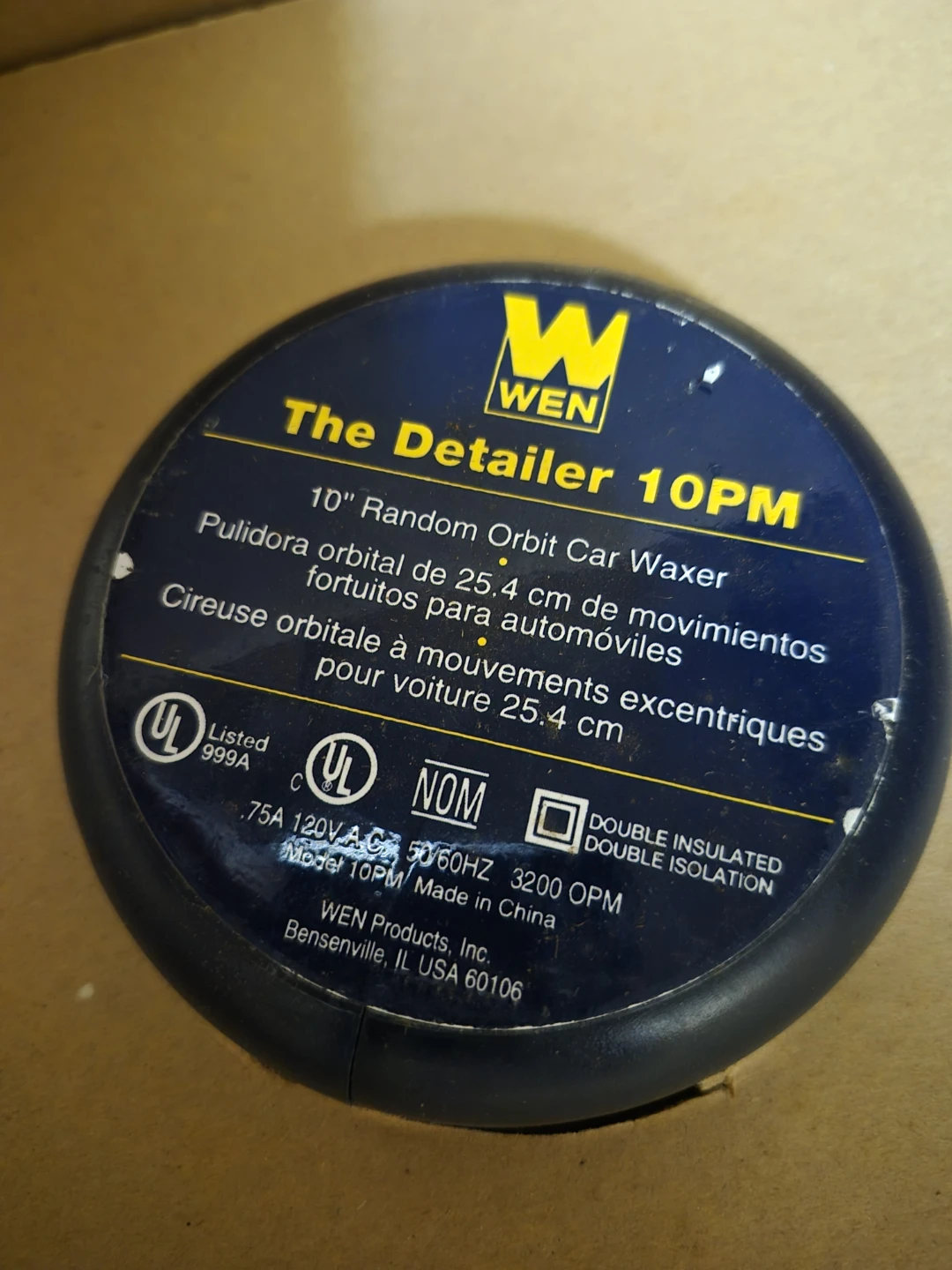 WEN 10" Random Orbit Car Waxer/Polisher