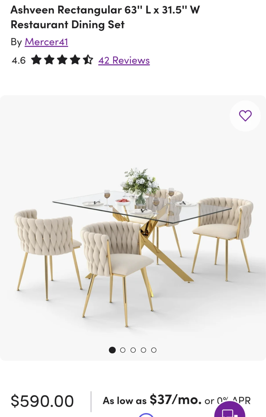 MOVING SALE: Glass Dining table & 2 Velvet Chairs - photo 3