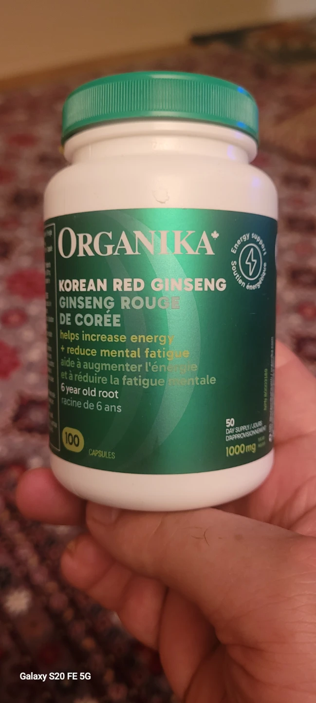 Organika Korean Red Ginseng 100 Capsules