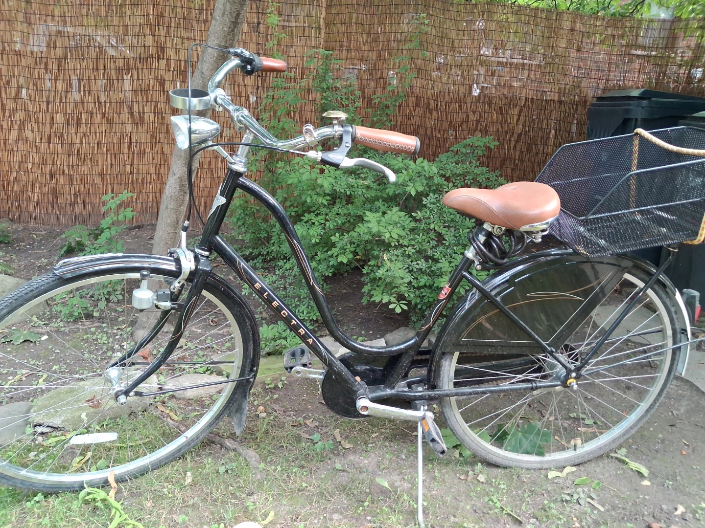 Electra Black Cruiser Bicycle with Basket