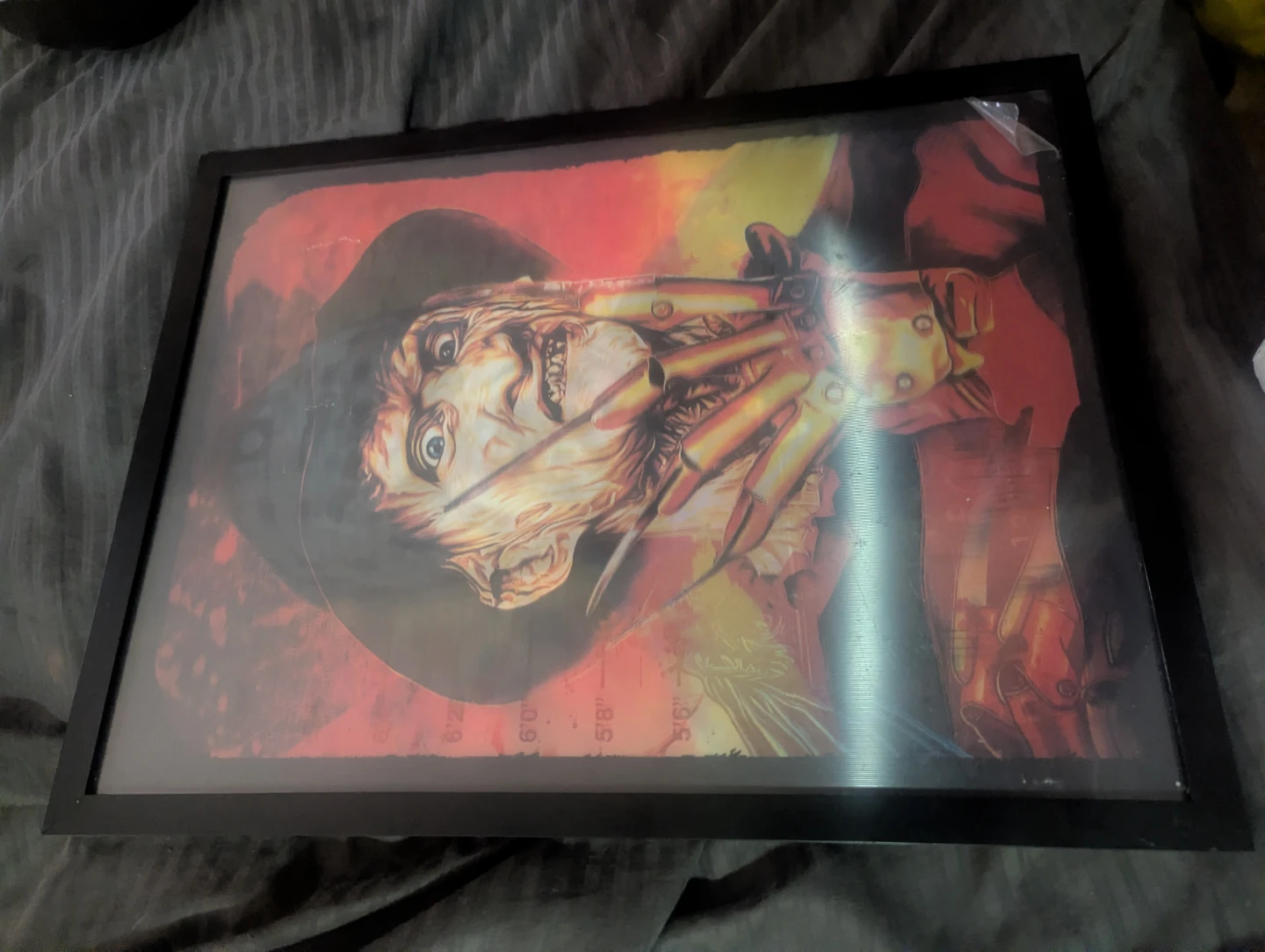 Framed Lenticular Horror Movie Poster - Freddy vs Jason - photo 2