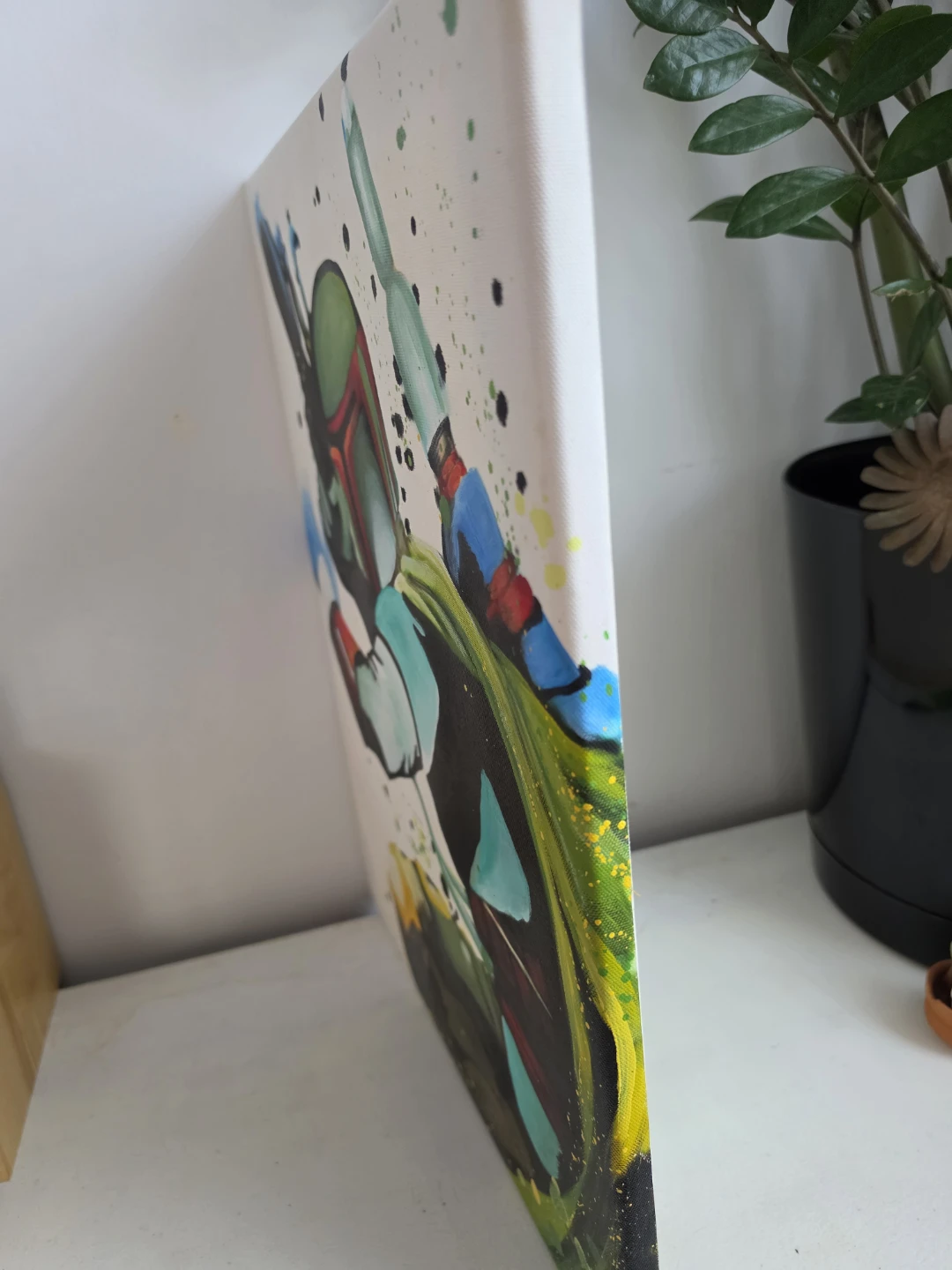 Star Wars Boba Fett ORIGINAL Painting - photo 2
