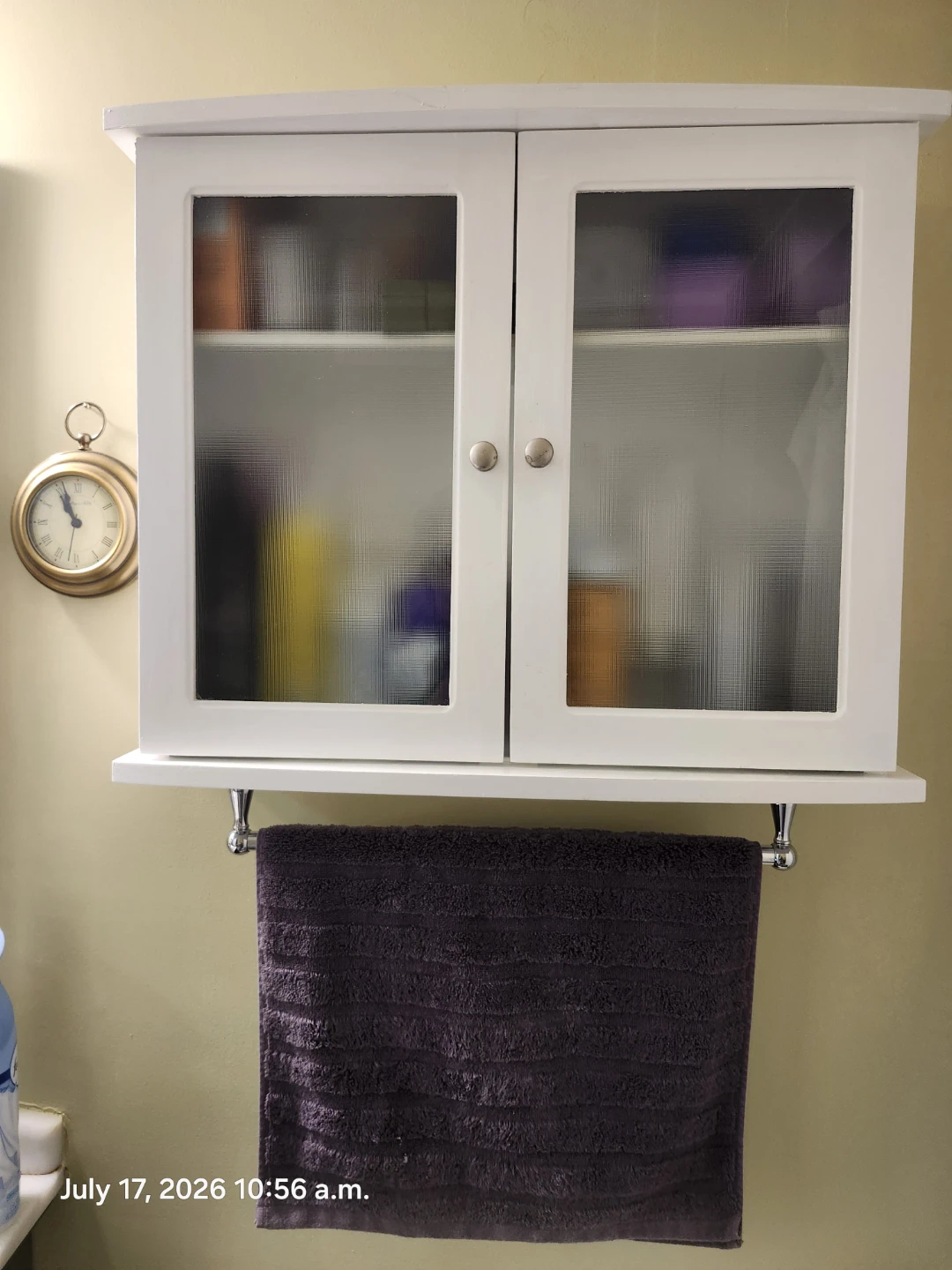 White Medicine Cabinet with Double Doors