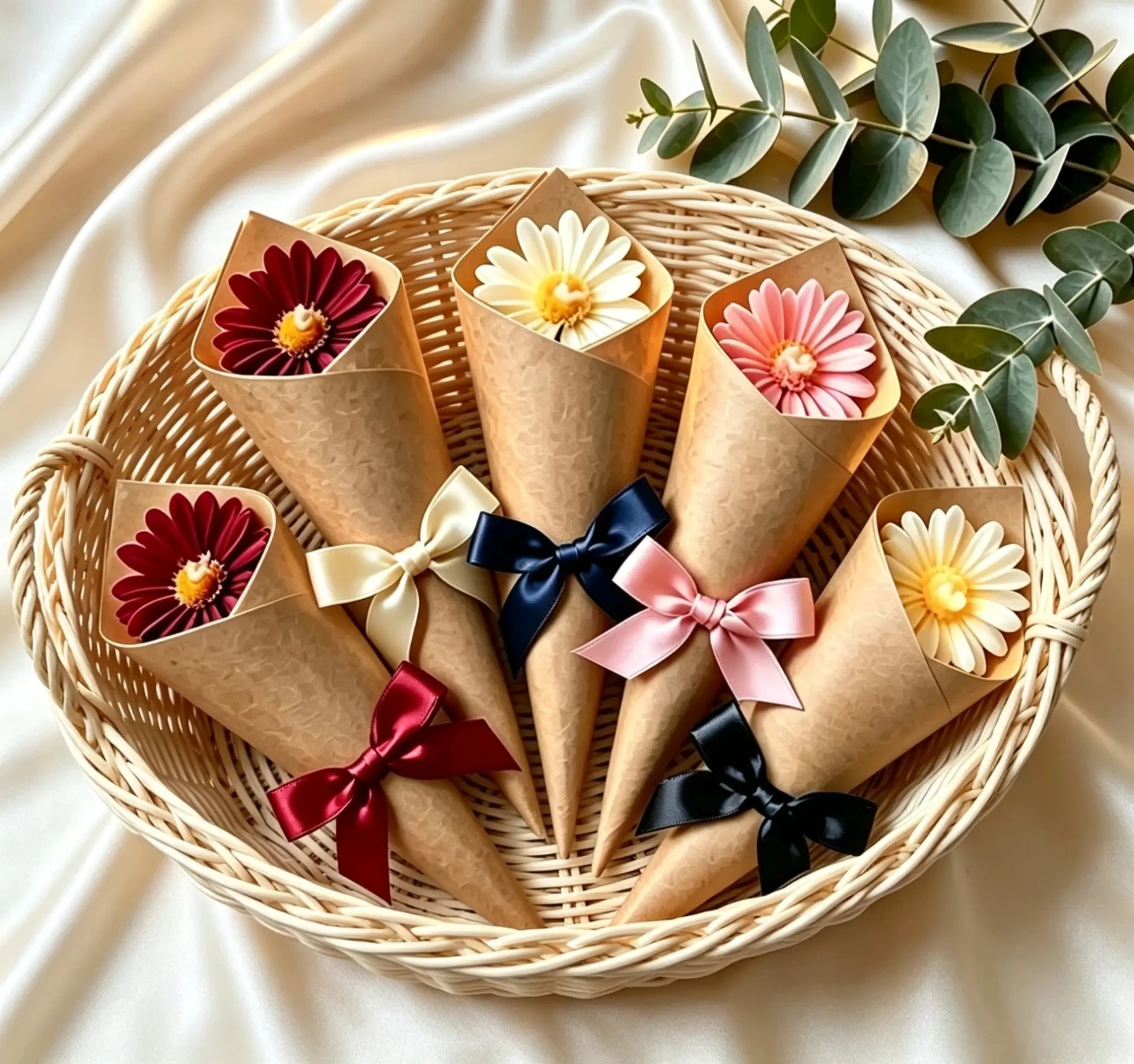 Daisy bouque candle