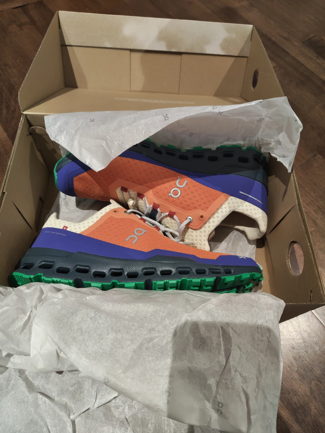 On Running Cloudvista Trail Shoes - Orange/Blue - photo 2