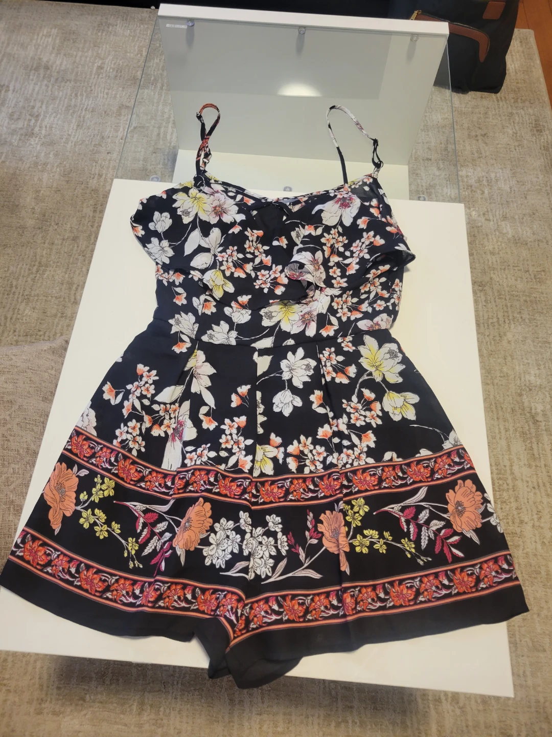 Floral Print Romper