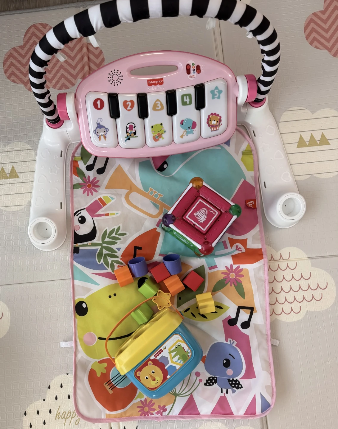 Fisher-Price Baby Activity Play Mat with assorted toys