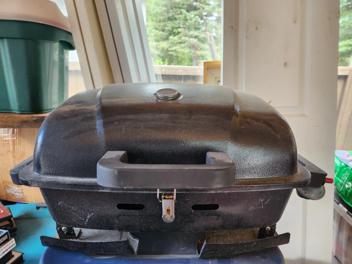 Black Portable Propane Grill