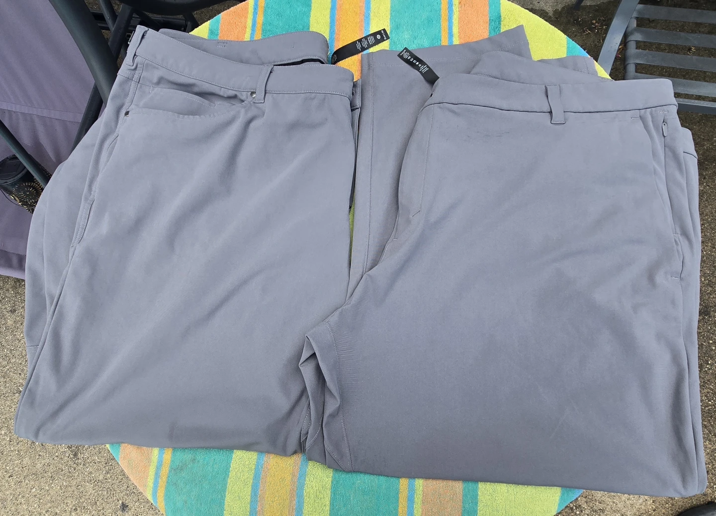 Lululemon Mens ABC Pants. 46 x 32TALL & 46 x 30. Grey.