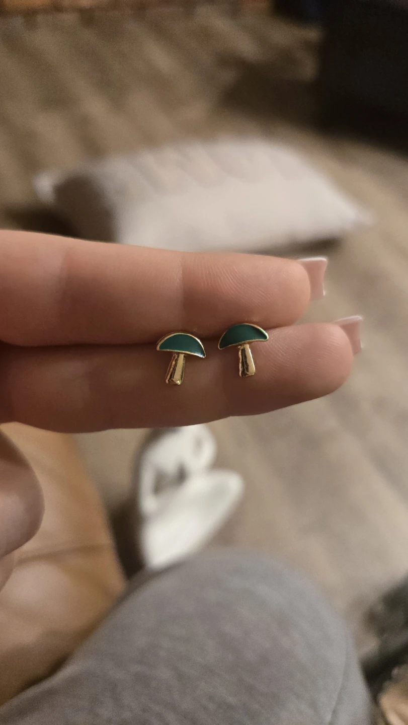 Cute Enamel Stud Earrings (Set of 5)