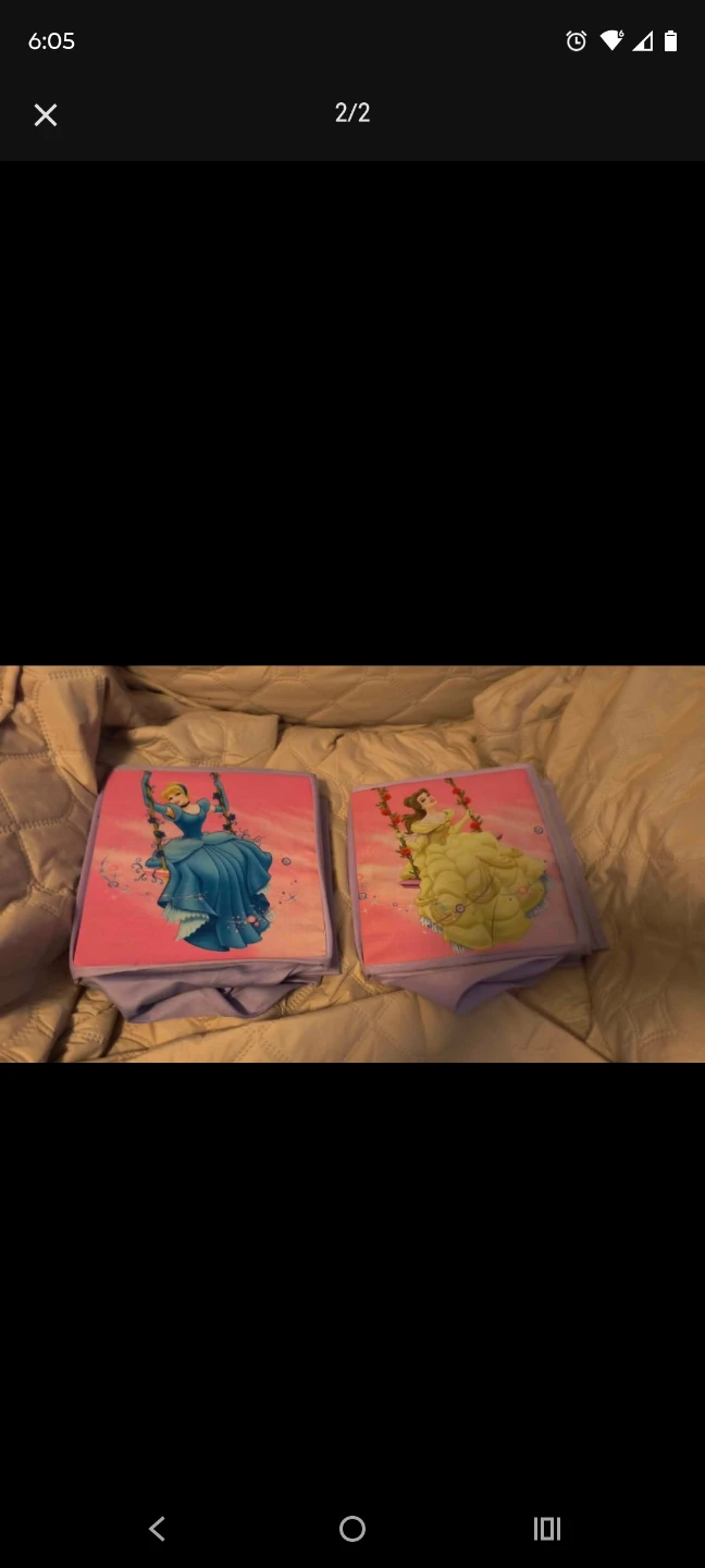 Disney Princess Cinderella Storage Bins - Set of 2 - photo 2